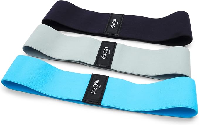 Bosu Fabric Resistance Bands (3 Pack), Multi (72-6920)