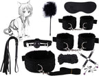 New Soft Yoga Stretching Yoga Black 10 Pieces Set, Home Yoga Kit-H with Adjustable Training Tools