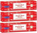 3 Packs Original Satya Sai Baba Nag Champa Incense Sticks Joss Insence - Insense 15g Box NagChampa Agarbatti (Dragon's Blood)
