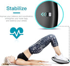EVERYMILE Wobble Balance Board, Exercise Balance Stability Trainer Portable Balance Board with Handle for Workout Core Trainer Physical Therapy & Gym No-Skid Surface