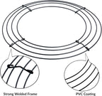 2-Pack 10 Inch Wire Wreath Frame – Round Metal Wreath Form with Ring Design for DIY Crafts, Floral Projects, and Home Decor – Dark Green Wire Frame
