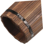 Wooden Umbrella Stand with Cane and Fan Storage Natural Wood Entryway Organizer Space-saving Design Capacity for Home Decor and Use and Versatile Umbrella Rack