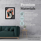Creative Picture Frames 8 x 10.25 Magazine Frame with Full-Strength Glass, Holds Up To A 1/4" Thick Media with Installed Hangers for Easy Mounting, 11x14 Black Frame with White Mat