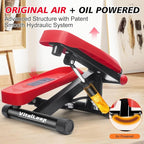 Elliptical Exercise Machine, Mini Stair Steppers with Resistance Bands for Home Fitness, 299LBS