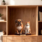 Personalized Photo Pet Cartoon Style Ornament Custom 3D Pet Statues From Photos Pet Memorial Desktop Display Customized Cartoon Figurine Desktop For Office Bedroom Gift'S For Dog Cat Lovers (Pet cartoon)