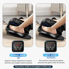 Under Desk Elliptical Machine, Electric Leg Exerciser for Seniors, Compact Seated Pedal Exerciser, Portable Elliptical Trainer with Remote and Non-Slip Pedals for Teens Adults