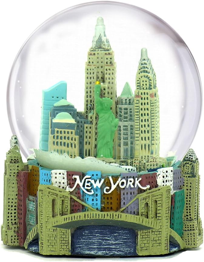 Mini New York City Snow Globe (2.5 Inch) NYC Skyline Souvenir Figurine
