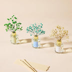 Airkeep Reed Diffuser Set of 3, Jasmine Mint Gardenia Freesia Pear Oil Reed Diffusers for Bedroom Living Room Office Aromatherapy Oil Reed Diffuser for Gift 50ml x 3