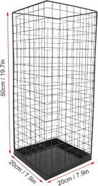 Umbrella Holder, Iron Metal Entryway Storage Rack, Indoor Stand with Hollow Mesh Design for Porch, Office, Home, Umbrellas, Rain Gear & Walking Sticks