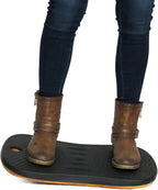 Balance Board for Standing Desks | Bentwood Frame with Comfortable Padding makes the perfect Anti Fatigue Mat or Floor Comfort Mat at your Stand Up Desk (Black, 20" Wide)