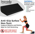 Slant Board for Calf Stretching | Achilles Stretch Board, Ankle Balance Board & Ankle Exerciser Strengthener for Relief of Plantar Fasciitis, Achilles Tendonitis & Calf Tightness | Calf Stretcher with 5 Resistance Bands & Carry Bag
