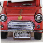 SOLUSTRE Vintage Model Retro Table Decoration Red for Unique Wrought Vehicle Ornament for Collectors and Desk Accessories