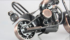 Trebisky Metal Motorcycle Decor Figurine Iron Motorcycle Sculpture Desk Decor Art Gift Vintage Home Office Decor Birthday for Men Friend Dad Son Him (Chopper)