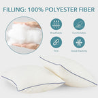 Oubonun 14x36 Pillow Inserts Set of 1 - Rectangle Decorative Throw Pillows for Sofa Couch Bed Living Room Beige 100% Polyester Filling 14 x 36 Inch Lumbar Pillows
