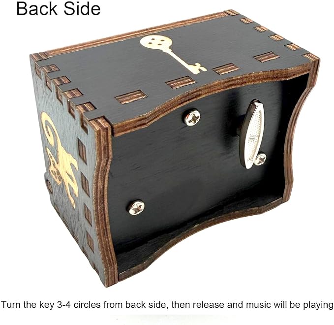 Pursuestar Wind Up Music Box - Dreaming, Vintage Engraved Wood Mechanism Musical Gifts for Mother's Day Valentine's Day Anniversary Christmas Thanksgiving
