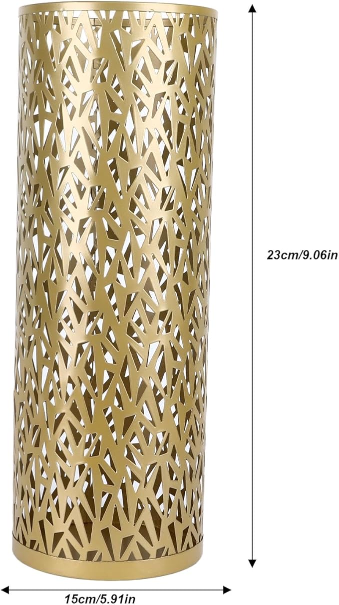 Semme Round Metal Umbrella Holder, and Watertight, Modern Design, Stable for Entryway, Office, Home Use (S)