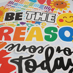 Classroom Bulletin Board Decoration Set Welcome Banner Wall Door Decor Colorful Classroom Decorations for Kindergarten Preschool Elementary Middle School(Be The Reason Someone Smile Today)