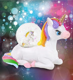 CoTa Global Unicorn Snow Globe Decor - Beautiful Pink Sparkle Rainbow Unicorn Figurine, Cool Snow Globes and Figurines, Perfect Ornament Miniature for Home Decor - 45 mm