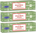 3 Packs Original Satya Sai Baba Nag Champa Incense Sticks Joss Insence - Insense 15g Box NagChampa Agarbatti (Attract Money)