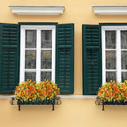 Artificial Flowers Faux Plants Outdoor Fake Flowers Spring Decor,12 Bundles Realistic Plastic Plant Colorful Daisy UV Resistant for Porch Patio Home Yard Garden Window Box Pot Planters