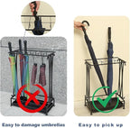 Umbrella Holder, Umbrella Stand Indoor Entryway, Umbrella Holder Outdoor, Umbrella Rack, Metal, Black