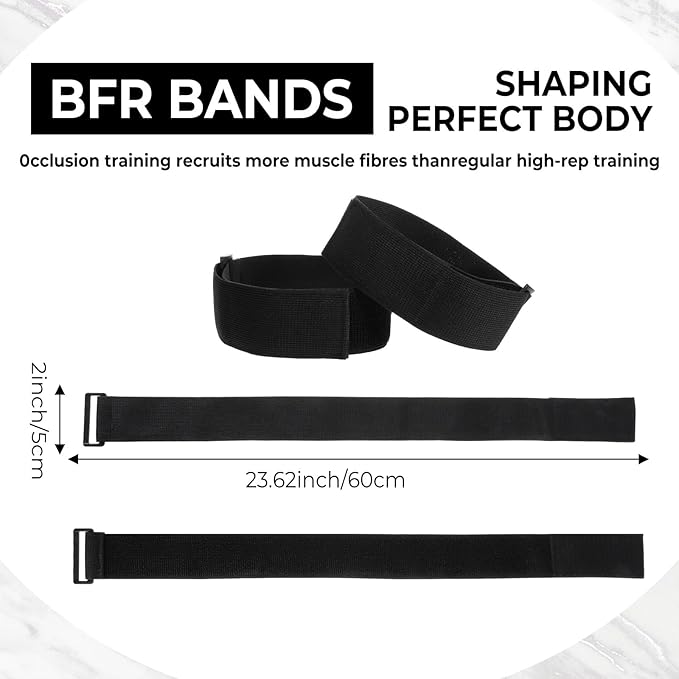 BFR Occlusion Bands for Women Glutes Blood Flow Restriction Bands Best Fabric Resistance Band Adjustable Bundle Booty Band for Exercising Legs Butt Hip Building Workouts Squat Butt Thigh Fitness