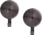 Haute Decor Attract Magnetic Wreath Hanger (Oil-Rubbed Bronze) - Set of 2 Magnets - for 2 Metal Doors or Surfaces or 1 Single-Pane Glass Door or Window