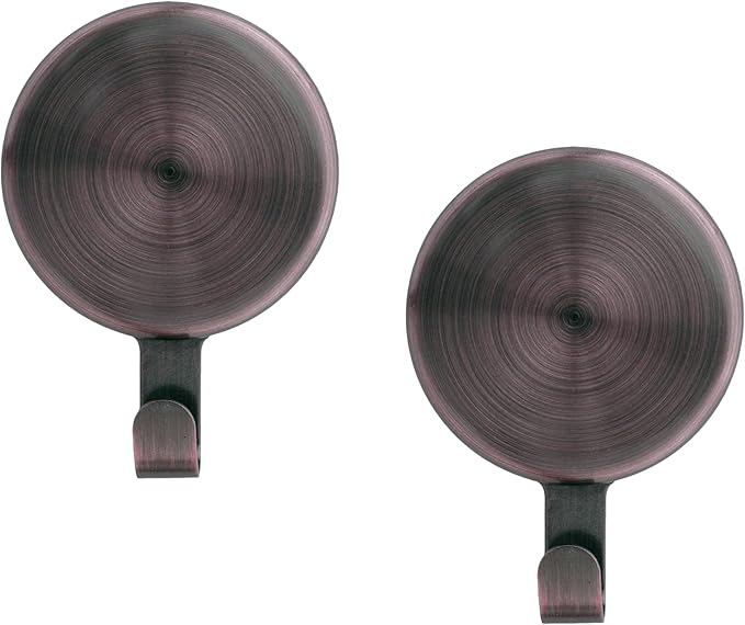 Haute Decor Attract Magnetic Wreath Hanger (Oil-Rubbed Bronze) - Set of 2 Magnets - for 2 Metal Doors or Surfaces or 1 Single-Pane Glass Door or Window
