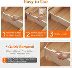 Lifewit 6 Pack 5" High Drawer Dividers 34-56cm/13.5-22" Adjustable Drawer Organizer for Clothes/Utensils, Expandable Drawer Separator in Dresser/Kitchen/Bedroom/Office Organization & Storage White