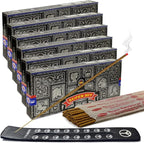 Super Hit Incense Sticks 100g and Holder Bundle - Pack of 6 (Approx 600 Sticks)