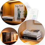 3 PCS Faux Decorative Books for Home Decor-Coffee Table Books Decor-Aesthetic Fake/Faux Books for Decoration,libros Decoration for Coffee Table, Shelf Accessories (3-Paris London New York Shipaitu)