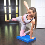 ProsourceFit Exercise Balance Pad, Non-Slip Cushioned Foam Mat & Knee Pad for Fitness and Stability Training, Yoga, Physical Therapy