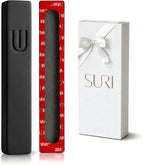 SURI Mezuzah for Door with Scroll – 9 Inch Modern Mezuzah Case with Non Kosher Scroll Included, Fits up to 8” Scroll, Easy Adhesive Installation, Gift Box Included