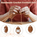 Birthday Gifts for Husband from Wife, Handmade Crochet Football Doll Gifts for Husband,Cool Wedding Anniversary Present for Him, Cute Emotional Present for Husband