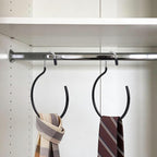 20 Pack Scarf Ring Hangers, Non-Snag Belt Hanger for Closet, Non-Slip Closet Organizer Accessory Holders for Ties Scarves Belts Tank Tops Pashminas (Black)