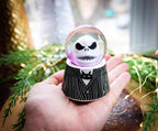 Disney The Nightmare Before Christmas Jack Skellington Adult 3-Inch Mini Light-Up Snow Globe with Glitter