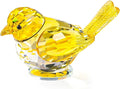 Ornalrist Crystal Yellow Clear Birds Figurines Handmade Collectible Animal Figurines Gifts for Him Son Table Home Decoration Paperweight for Women