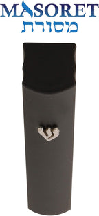 3-Piece Aluminum Door Mezuzah Cases: Special Profile, No Holes, 4-Inch 10cm Hebrew Parchment Scroll Holder Boxes