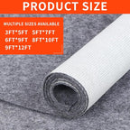 Non-Slip Rug Pads 2 x 8 ft, 100% Waterproof Extra Large Area Rugs Non Skid Rug Pad for All Floors and Finishes Durable Hardwood Floor Protective Felt Keeps Rugs in Place, Safe and Secure