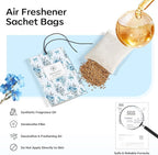MYARO 20 Pack Scented Sachets Air Freshener for Home：Fresh Linen Hanging Fragrance Potpourri Bag – Home Decor Odor Freshener for Closet, Drawer, Storage, Suitcase, Bathroom – Housewarming Gift