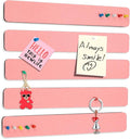 Felt Pin Board Bar Strips Bulletin Board for Bedrooms Offices Home Wall Decoration, Notice Board Self Adhesive Cork Board with 35 Push Pins for Paste Notes, Photos, Schedules