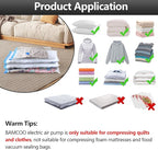Electric Pump for Vacuum Storage Bags Travel Vacuum Pump for Various Vacuum Seal Bags Portable Vacpack Air Pump for Compression Clothing Blanket Luggage Black (Storage Bag Not Included)