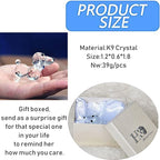 H&D Crystal Cute Dog Figurine Collection Cut Glass Ornament Statue Animal Collectible