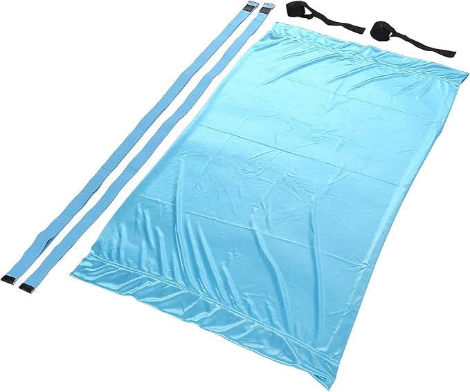 Premium Aerial Hammock Yoga Swing Kit Yoga Hammock Handstand Split Leg Stretchable Training Portable Elastic Aerial Hammock for Home Sky Blue(Blue)