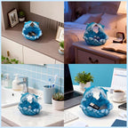 Dolphin Resin Statue with Wave Base,Coffee Table Decor,Small Desktop Decor for Home Office Shelf, Mini Bowl for Keys Coins Jewelry, Romantic Gift for Mom Girlfriend Grandma.