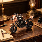 Metal Motorcycle Model - Collectible Moto Decor, Ideal Motorcycle Gifts for Men, Handcrafted Metal Replica for Study/Office/Living Room Decoration