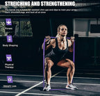 VEICK Resistance Bands for Working Out, Exercise Bands, Workout Bands, Pull Up Assistance Bands, Long Heavy Stretch Bands Set for Men Women, Power Weight Gym at Home Fitness Equipment