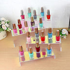 ELEGANTLIFE Acrylic Display Risers Set of 4, 4-Level Tiered Display Stands for Cupcakes, Small Figures & Jewelry, Compact Countertop Display Shelf, Multiple Colors Available (Iridescent)