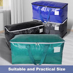 StorageRight Moving Bags-Heavy Duty Moving Boxes, Storage Totes with Zipper, Reinforced Handles and Tag Pocket-Collapsible Moving Supplies for moving, Storage and Travel 93L(Four Colors-10 Pack)