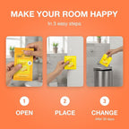 Godrej Ezee Aer Power Pocket Bright Tangy Delight Bathroom Fragrance 10 g, 6-Pack, Yellow